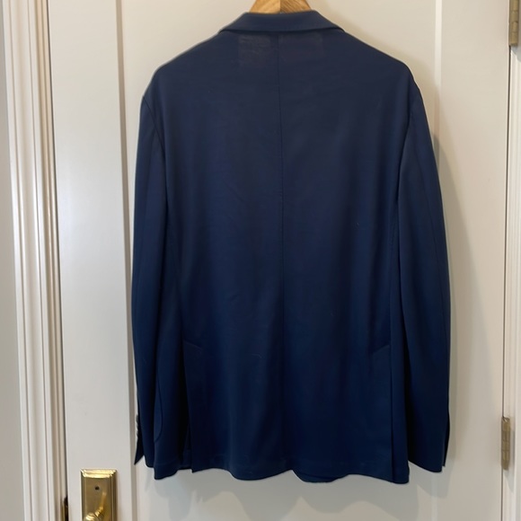 Casual men’s navy wool blazer - Picture 6 of 7